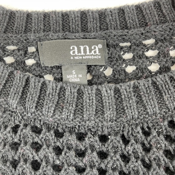 ANA A New Approach Womens Sweater Black Small - Picture 4 of 7